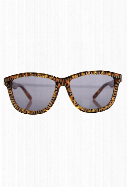 Alexander Wang Brown Zipper Motif Aw/3/10 Sunglasses