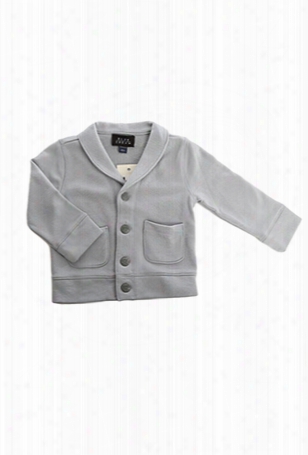 Blue&cream Kids Slate Grey Shawl Collar Cardigan