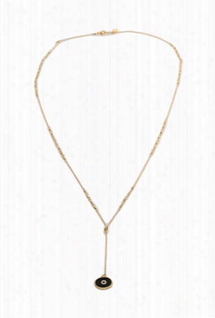 Chan Luu Gold Plated Chain Necklace With Black Charm