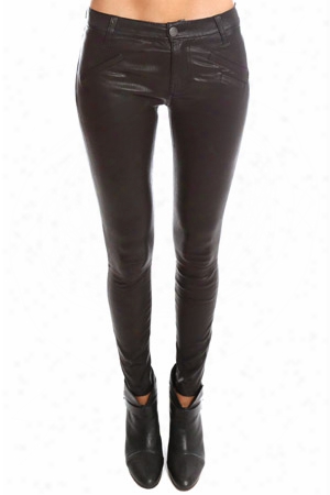 Current/elliott The Welt Pocket Ankle Leather Skinny