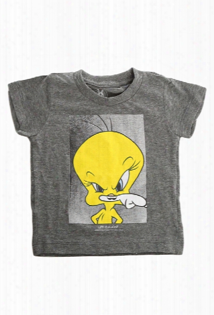 Little Eleven Paris Charcoal Tweety Tee