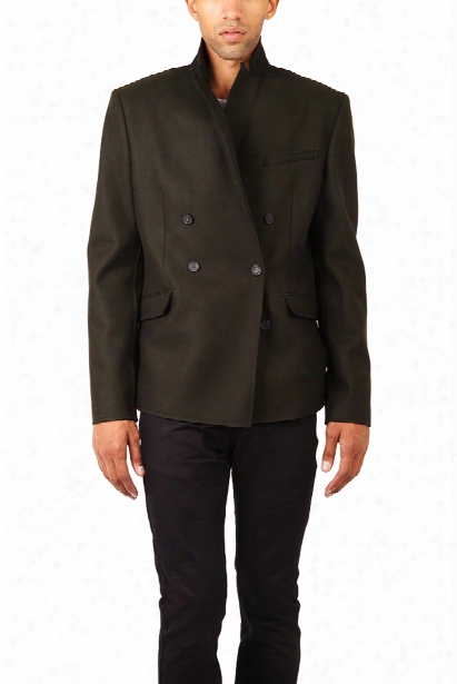 Pierre Balmain Double Breasted Blazer Army Green