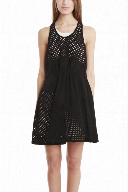 3.1 Phillip Lim Polka Dot Panels Gathered Front Dress