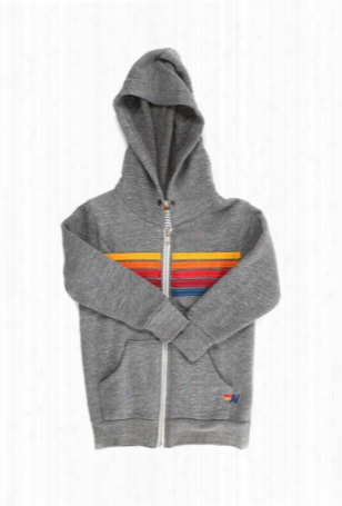 Aviator Nation Kids 5 Stripe Zip Hoodie