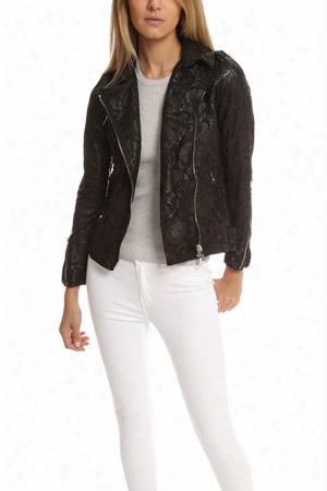 Giorgio Brato Lace Leather Jacket