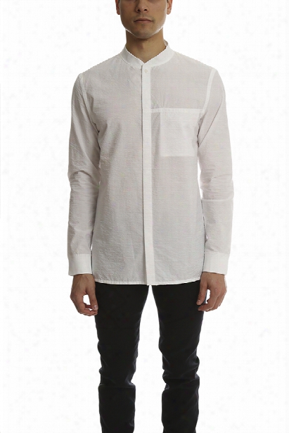 Helmut Lang Seersucker Bomber Shirt