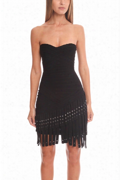 Herve Leger Belina Knit Cocktail Dress