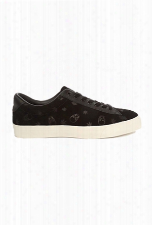 Lucien Pellat-finet Monogram Suede Low Sneaker