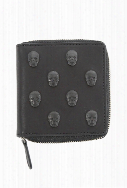 Lucien Pellat-finetskull Studs Small Zip Wallet