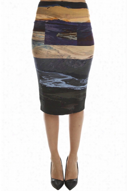 Mcq Alexander Mcqueen Color Block Skirt