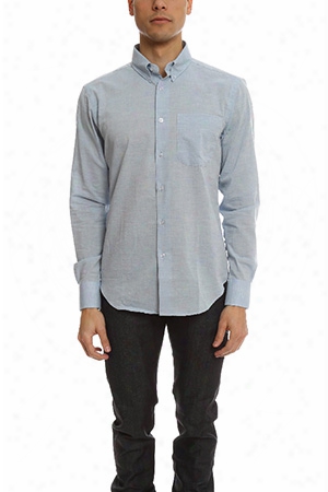 Naked & Famous Regular Shirt Organic Cotton Heather Air Twill