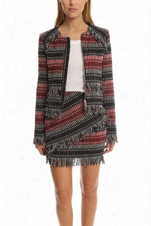 Nicholas Fringe Tweed Jacket