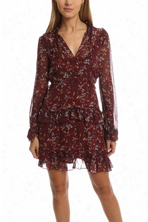 Nicholas Maple Print Yoke Dress