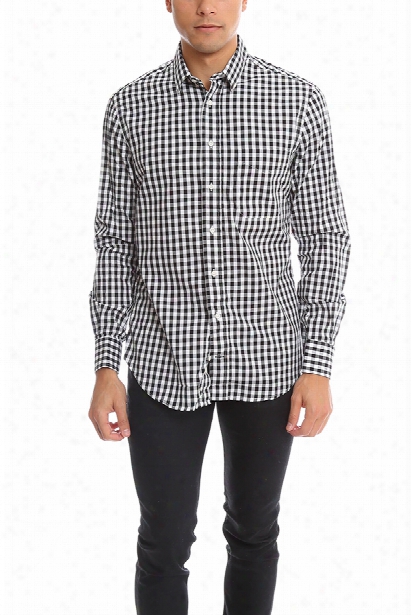 Blue&cream Micro Buffalo Check Shirt