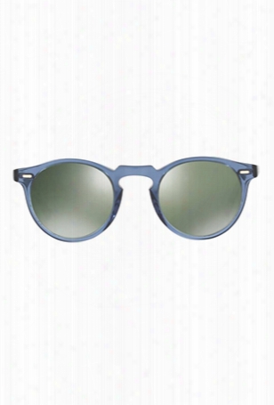 Oliver Peoples Gregory Denim Silver Mirror