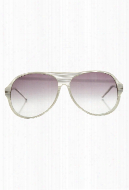 Raf Simons Glacier Stripe Aviator Sunglasses