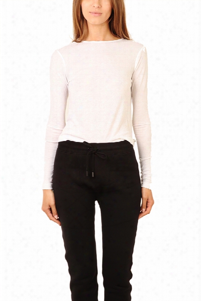 Rag & Bone/jean Rai Cropped Long Sleeve Tee