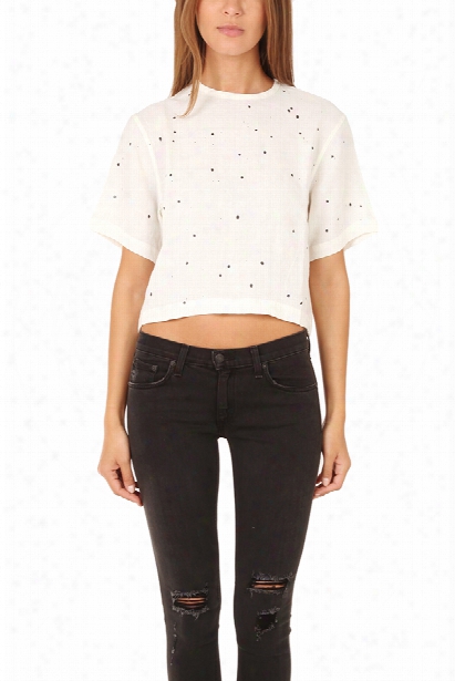 Rag & Bone/jean Splatter Crop Top