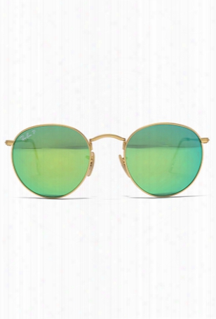 Ray-ban Round Metal 112/p9 Matte Gold