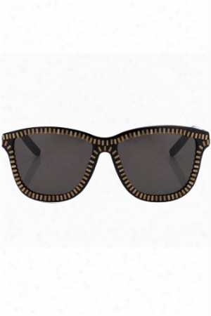 Alexander Wang Grey Zipper Motif Sunglasses