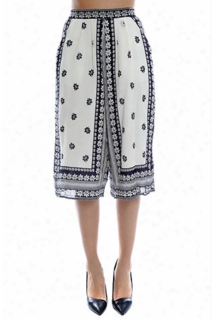 Sea Border Printed Gauchos