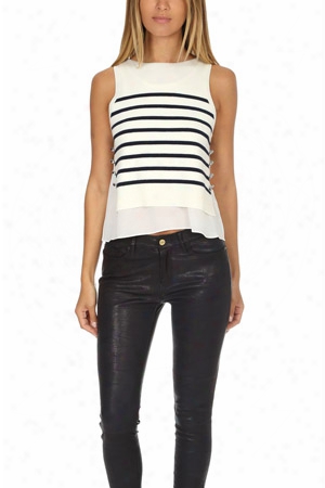 3.1 Phillip Lim Sailor Tank With Silk Underlay