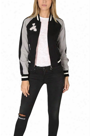 Elizabeth And James Willa Embroidered Reversible Bomber