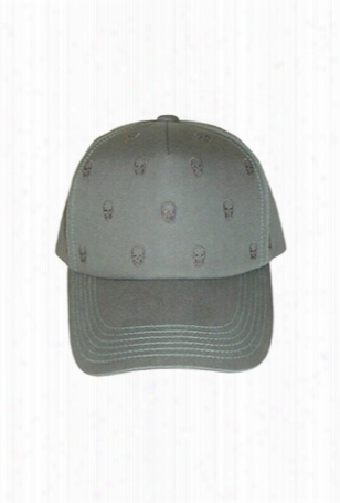 Lucien Pellat-finet Tiny Skull Embroidered Cap