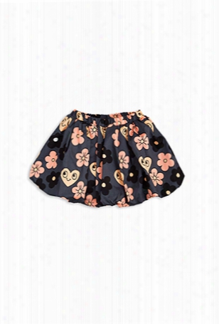 Mini Rodini Flowers Woven Skirt