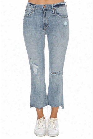 Mother Insider Crop Step Fray Jean