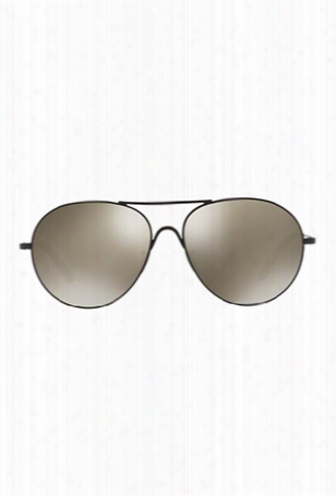 Oliver Peoples Rockmore Matte Black + Grey Goldtone