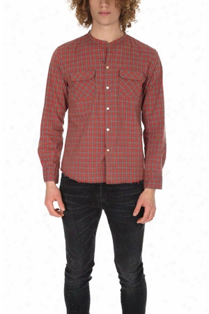 Onestroke Check Stand Collar Shirt