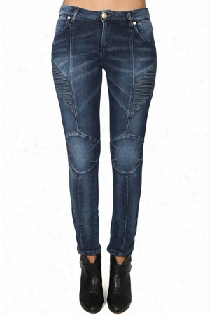 Pierre Balmain Stretch Moto Jean