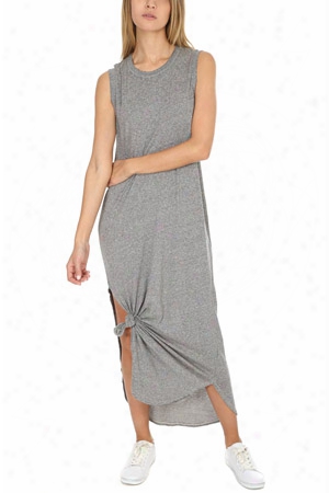 The Great. The Sleeveless Knotted Tee Dress