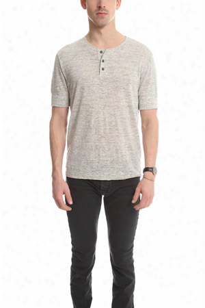 Vince Linen Jersey Henley Tee