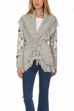 Loveshackfancy Atlas Tassel Shawl Sweater