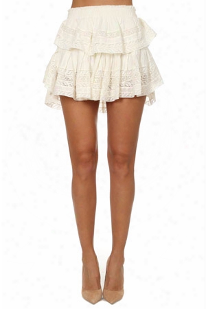 Loveshackfancy Desert Victorian Uffle Mini Skirt