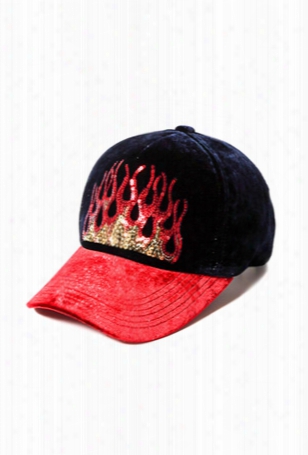 Lucien Pellat-finet Velvet Flame Cap