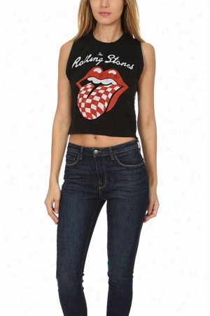 Madeworn Rolling Stones Checker Zip Tee