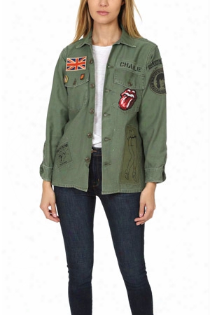 Madeworn Rolling Stones Sequin Army Jacket