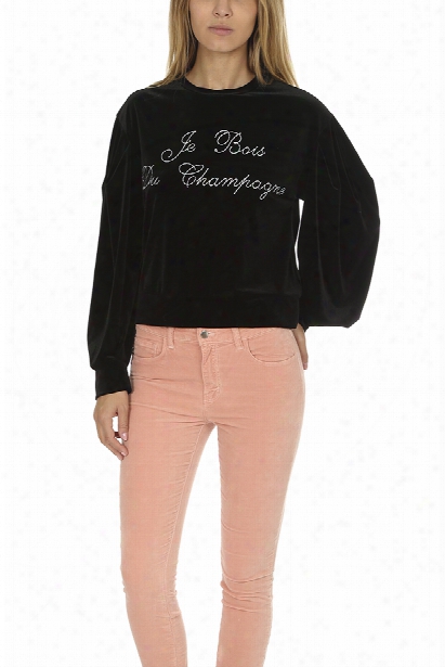 Misa Los Angeles Champagne Velvet Sweatshirt