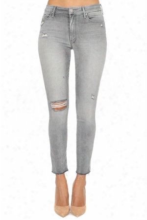 Mother High Waisted Looker Ankle Fray Jean