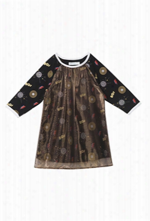 Oaks Of Acorn Disco Print Club Dress