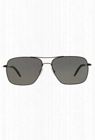 Oliver Peoples Clifton Black Matte / Grey Polarized