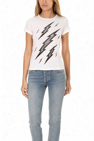 Re/done Thunder Bolts Graphic Slim Tee