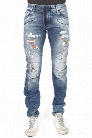 Pierre Balmain Destroyed Moto Jean