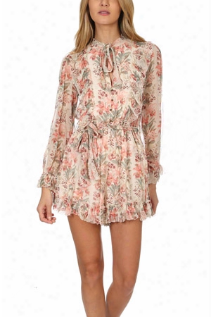 Zimmermann Folly Neck Tie Playsuit