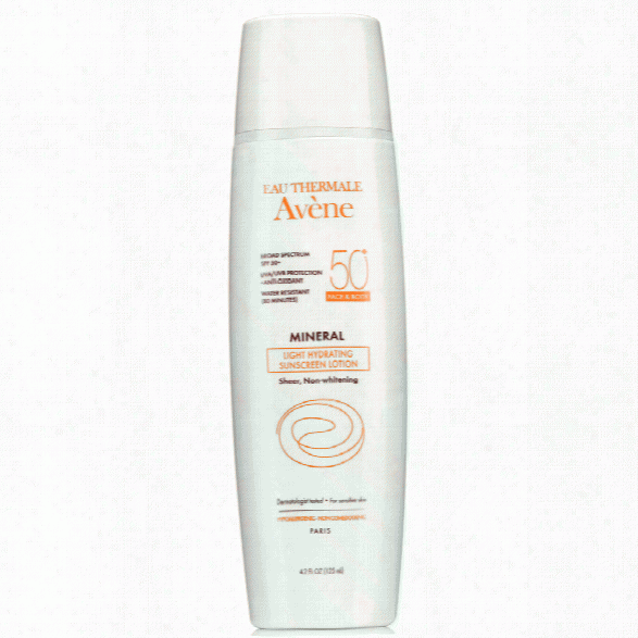 Avene Mineral Light Hydrating Sunscreen Lotion Spf 50 Face & Body