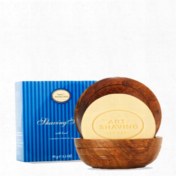 The Art Of Shaving Soap With Wooden Bowl