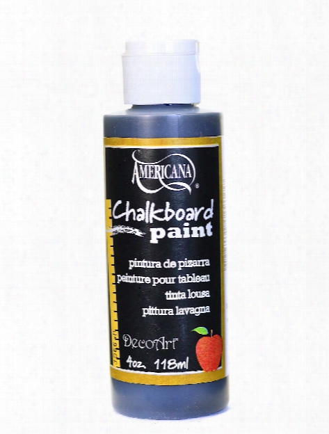 Americana Chalkboard Paint Black Slate 4 Oz.